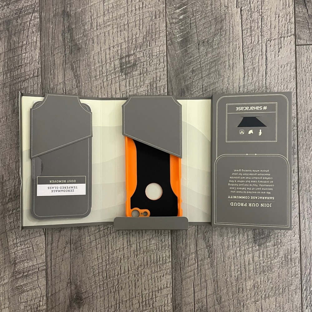 SaharaCase iPhone 7 Classic‎ Mobile Protection Kit Blazin Sun Orange New - Picture 4 of 6